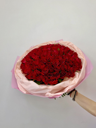 Букет из кенийских роз КРАСНЫХ